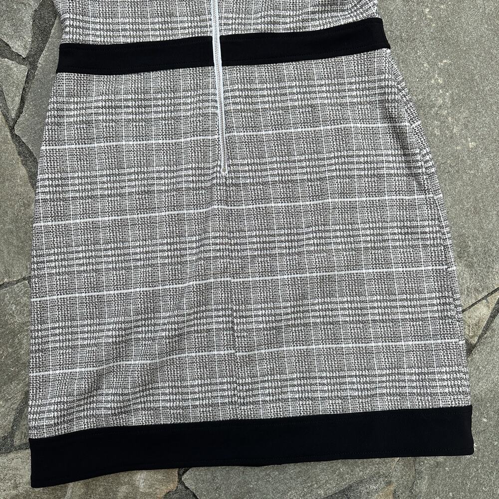 Tommy Hilfiger Dress Womens 10 Gray Plaid Sheath Career Office Glen Check - Picture 10 of 16